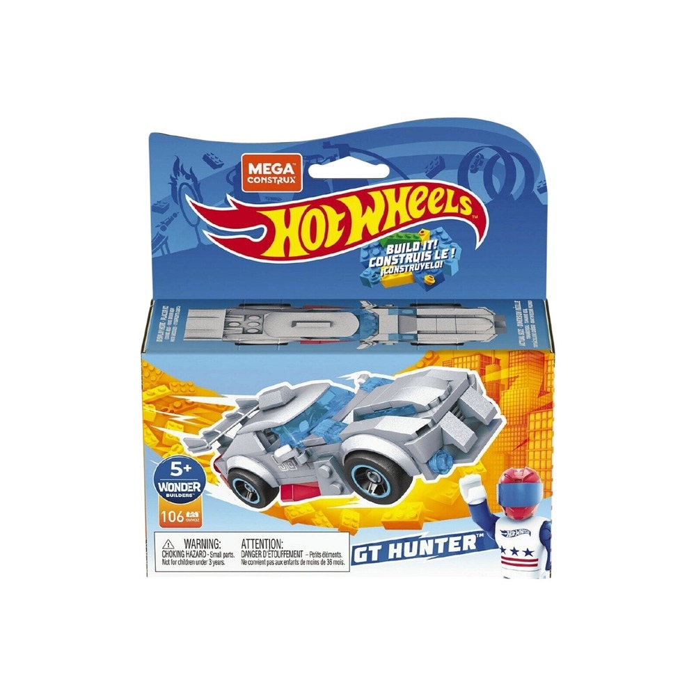 MEGA Hot Wheels GT Hunter Building Set 106 Pcs Ages 5+ New